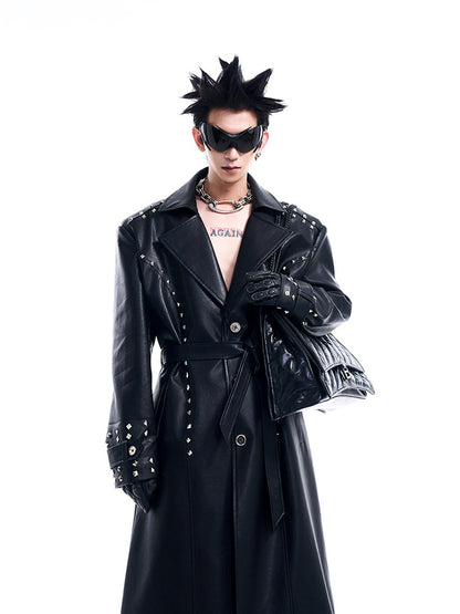 Rivet Heavy Industry Leather coat