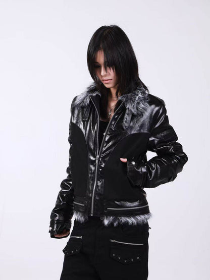 Wolf Series Fur Collar Thickened Cotton Jacket