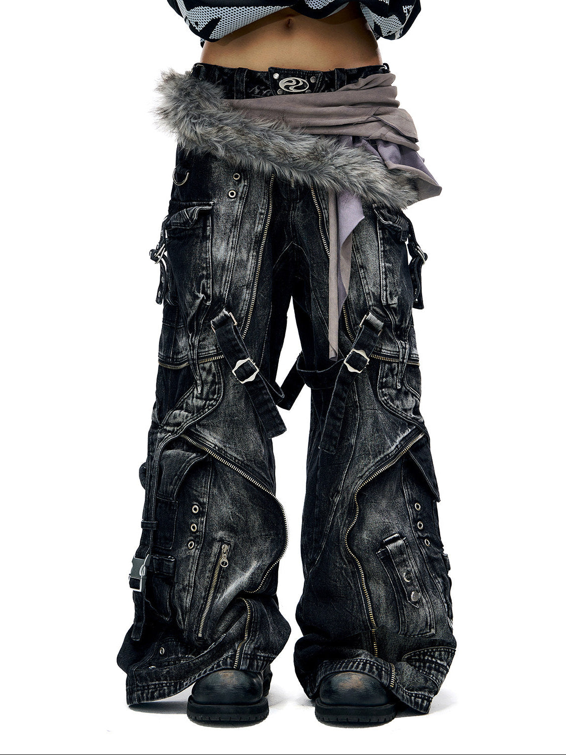 Tactical Work Jeans with adjustable straps