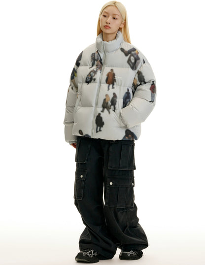 Ice Gray Padded Jacket