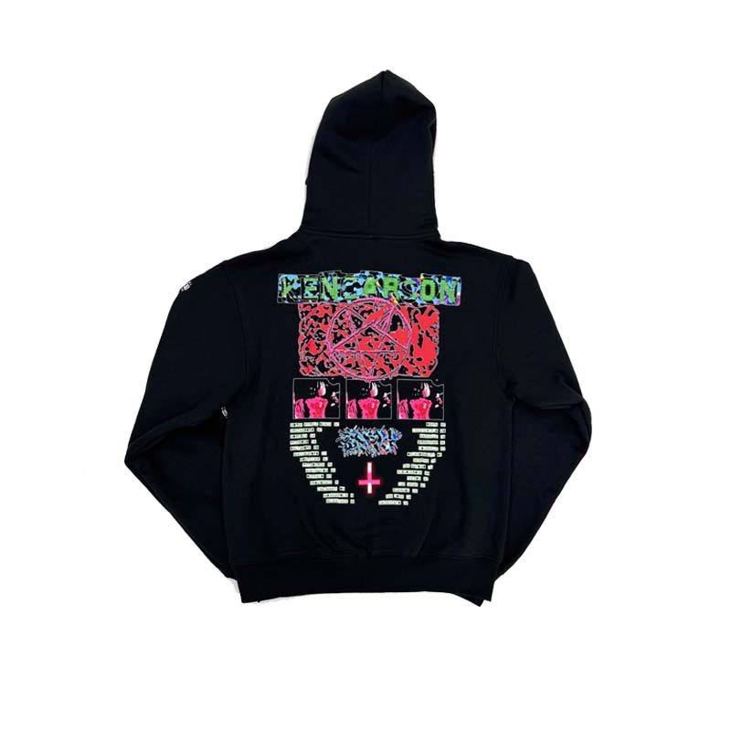 Tourhoddie hooded zip-up cardigan jacket opium