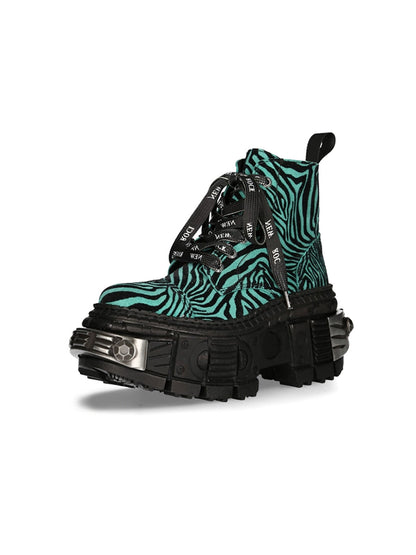 Leopard Contrast Martin Boots