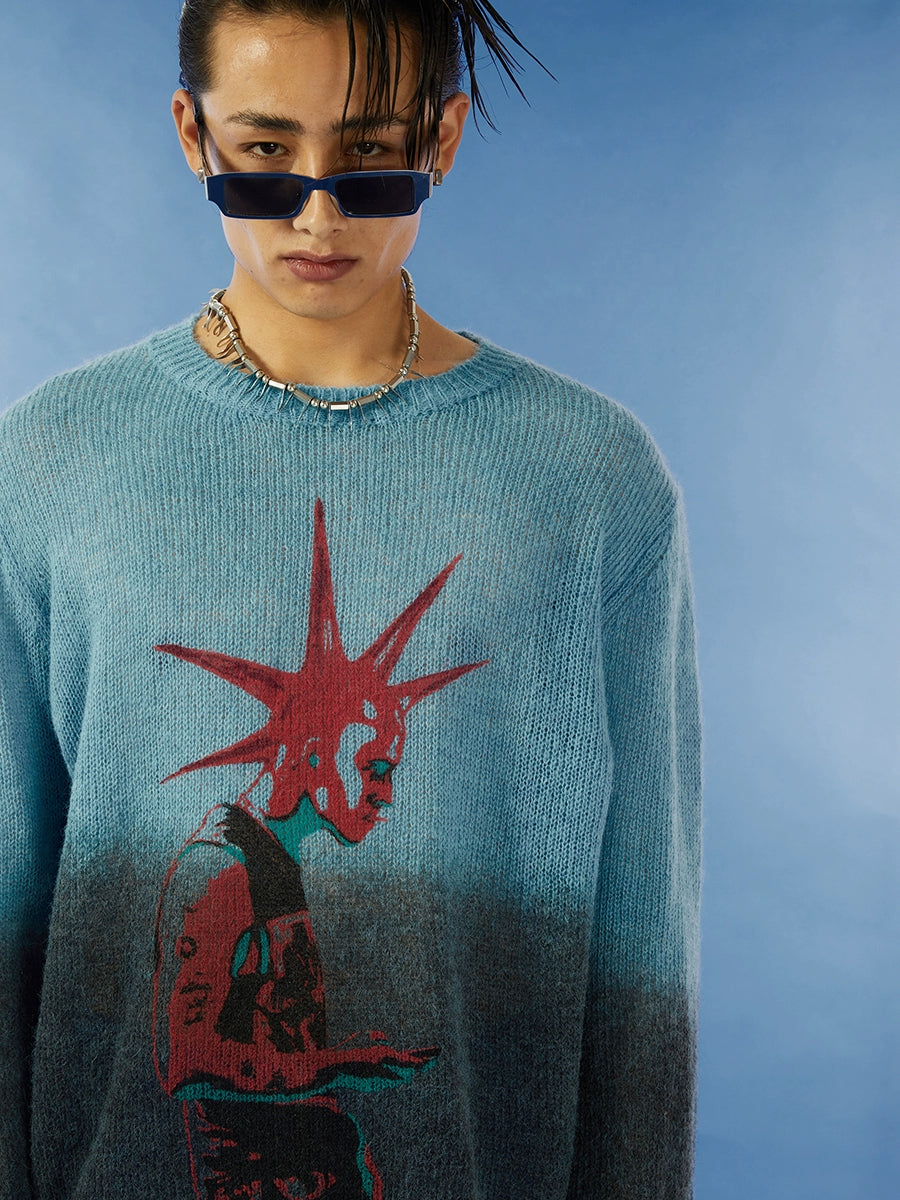 Gradient Knit Sweater