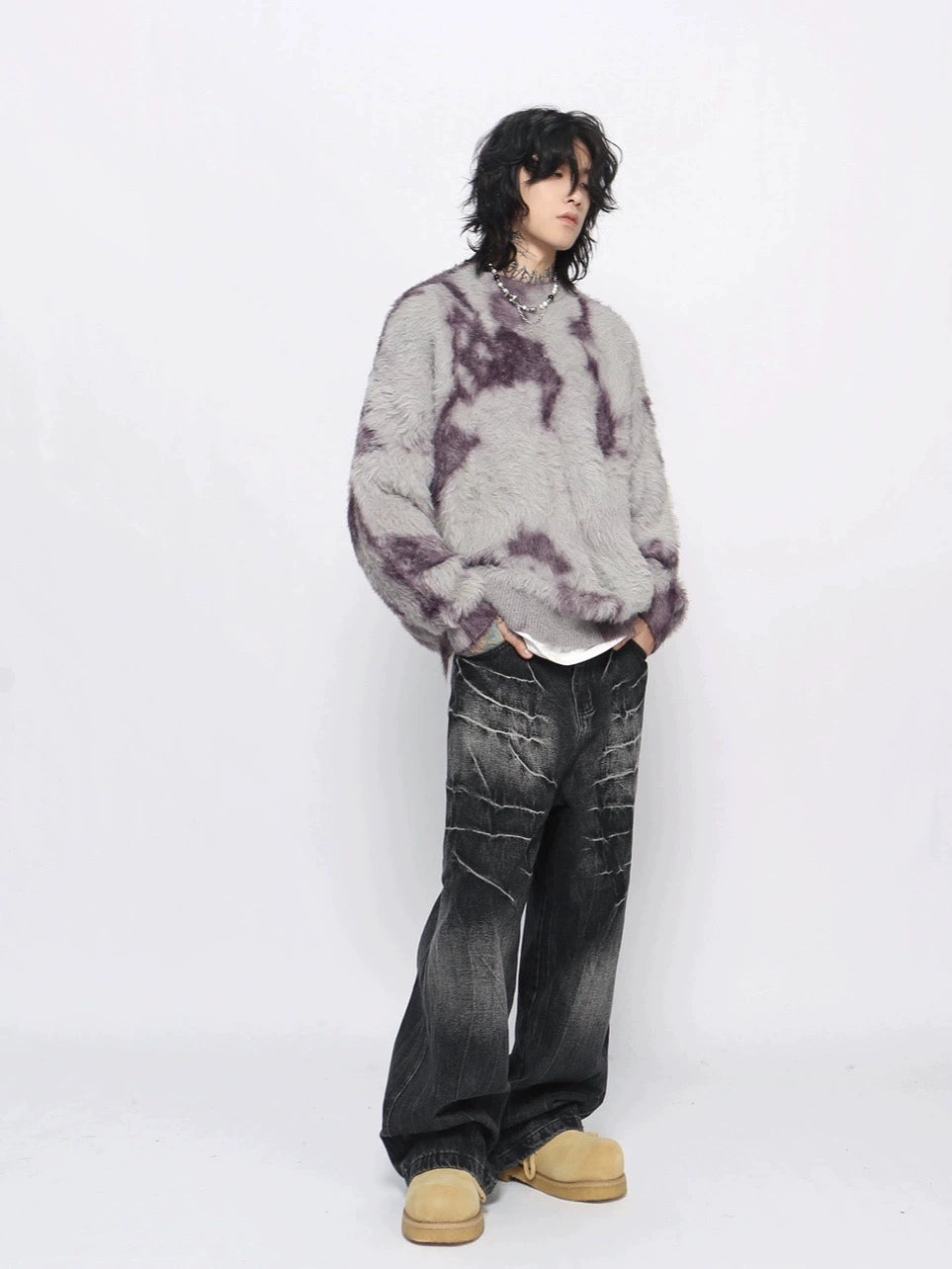 Tie-Dye Mohair Sweater