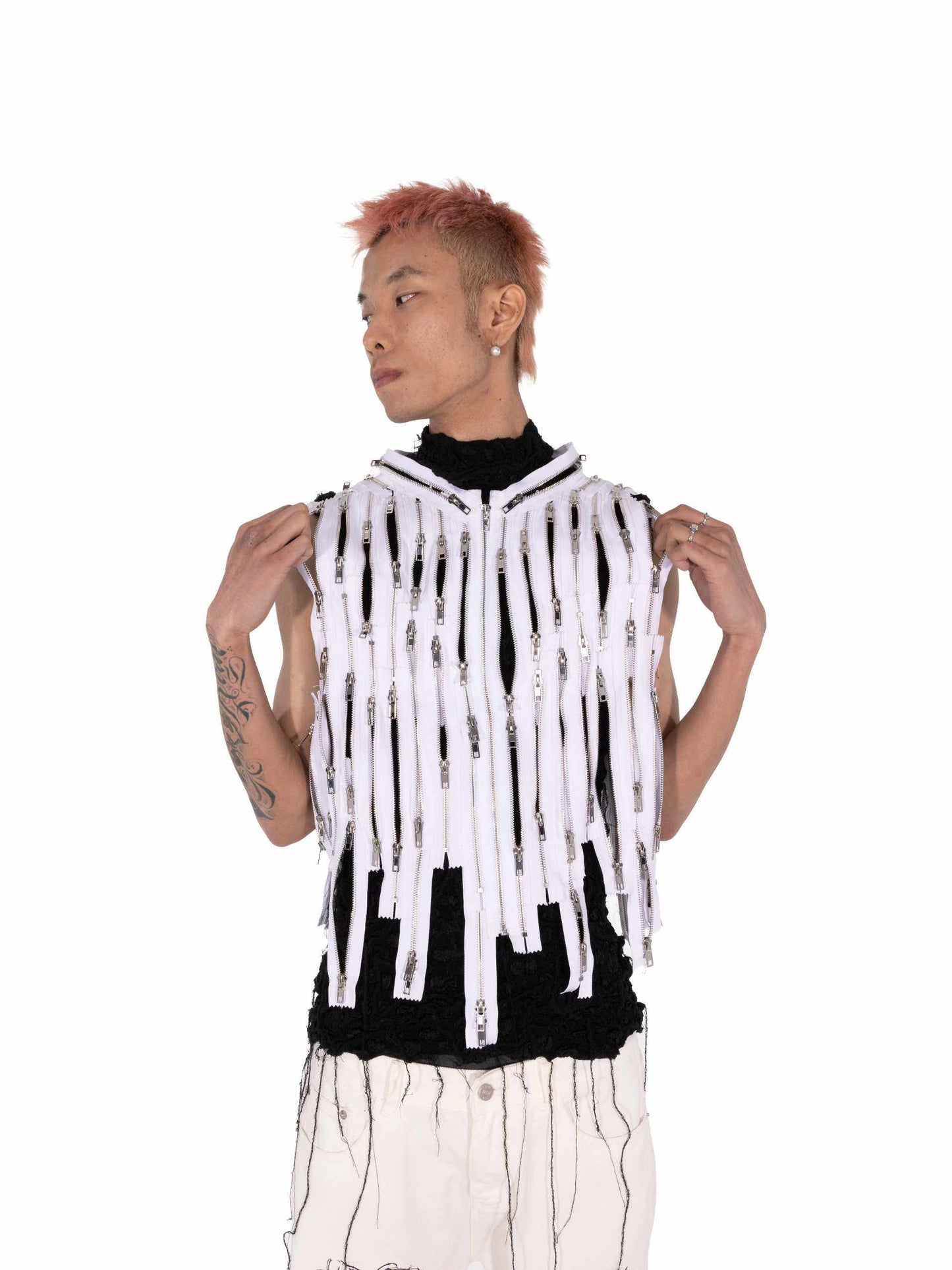 Remake heavy zipper vest anti-sneak attack backstabbing best