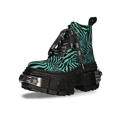 Leopard Contrast Martin Boots