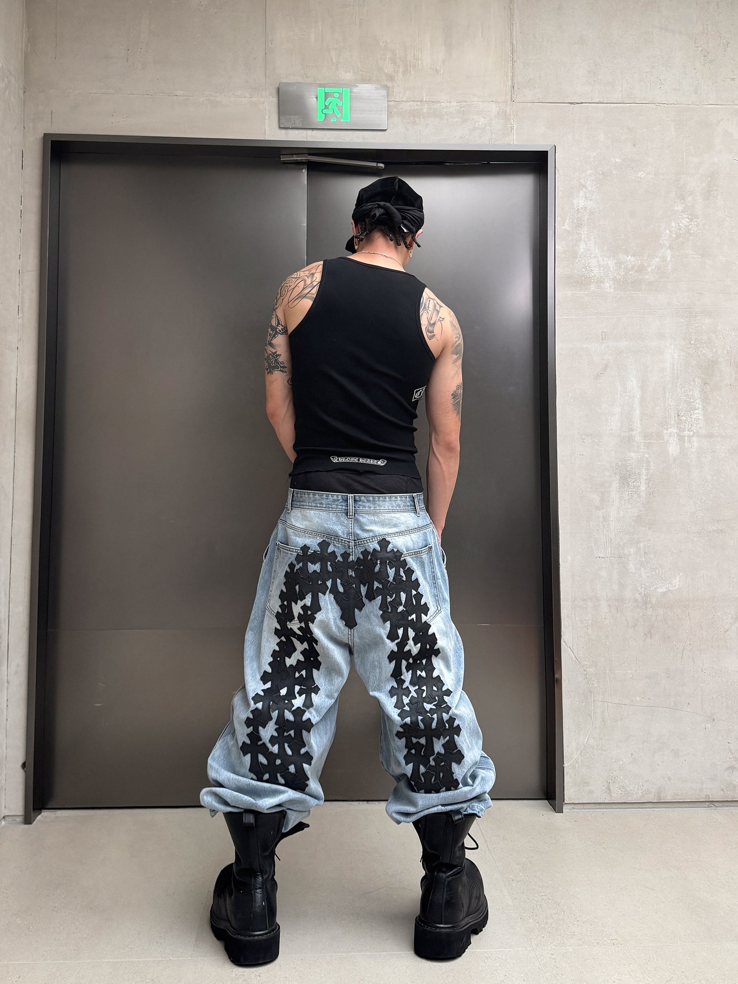 Runway Grey Deconstructed Knee Length Jeans