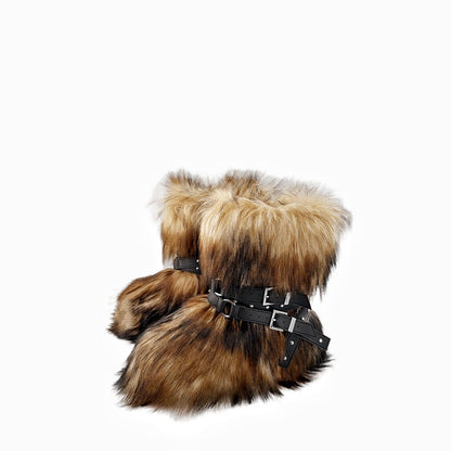 Mid-leg riveted boots fried street  boots