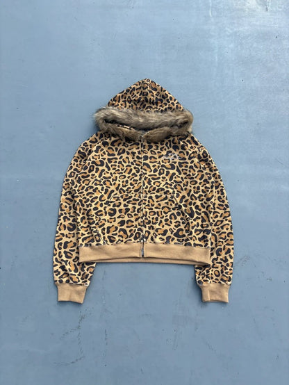 Detachable Collar Zip Loose Jacket