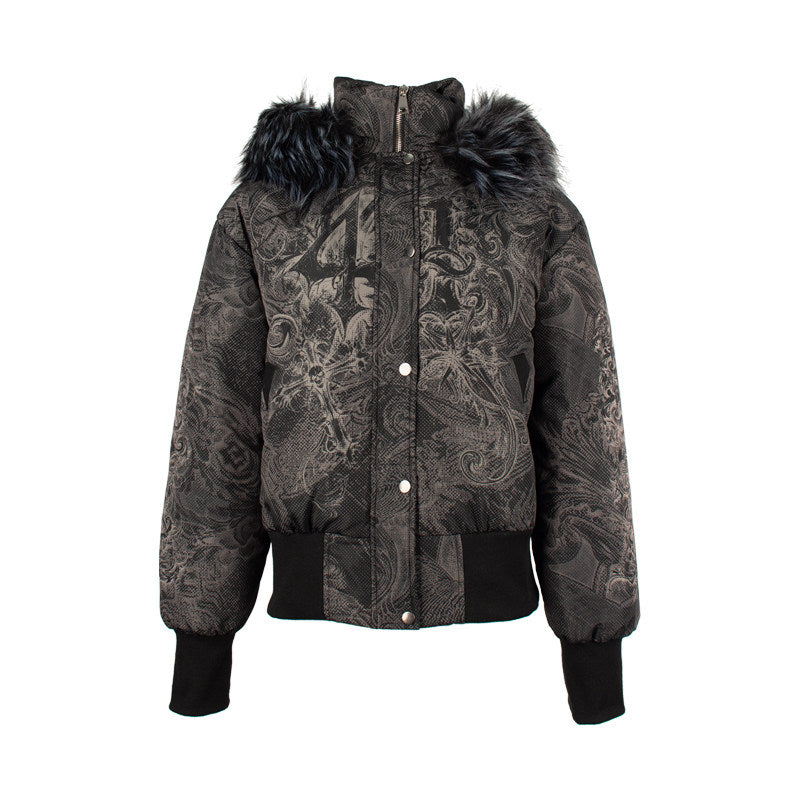 Fur collar new national standard 90 white duck down jacket