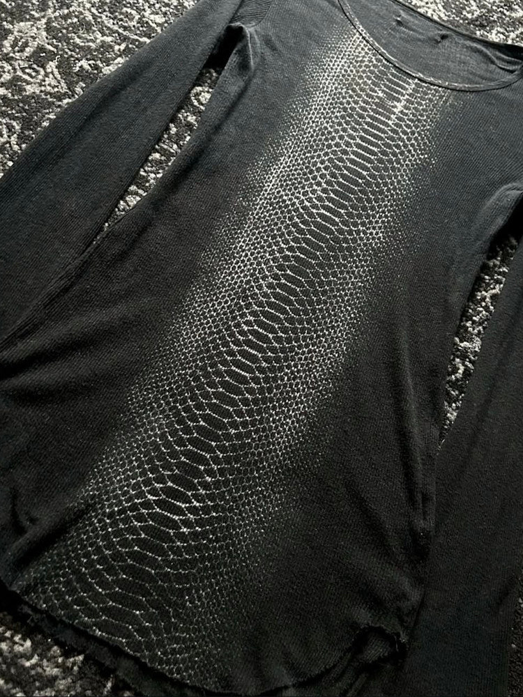 Python Pattern Vintage Long Sleeve Tee