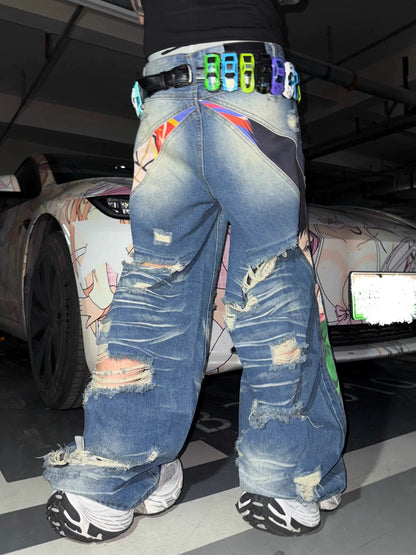 Hunter×Hunter Washed Straight Jeans