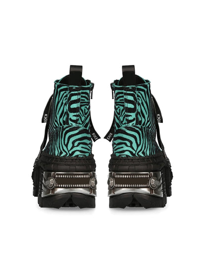 Leopard Contrast Martin Boots