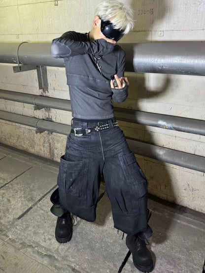 Aged Cross Slim Long Sleeve Tee