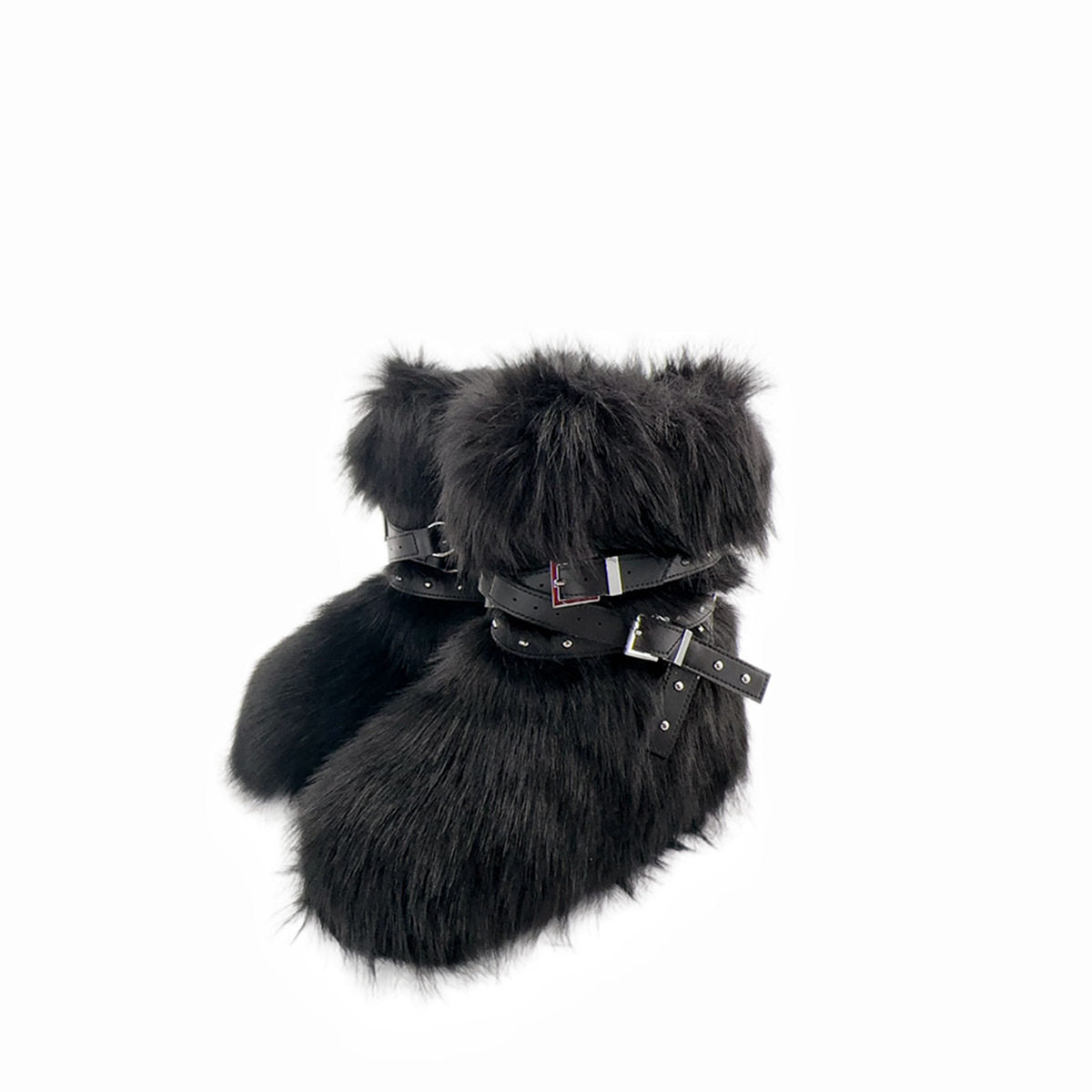 Mid-leg riveted boots fried street  boots