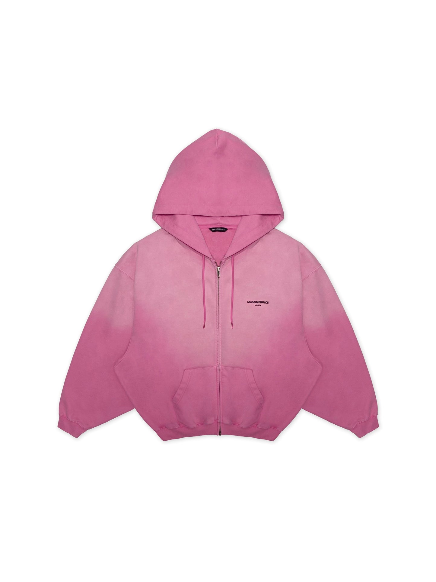 Blur Pattern Zip-Up Hoodie