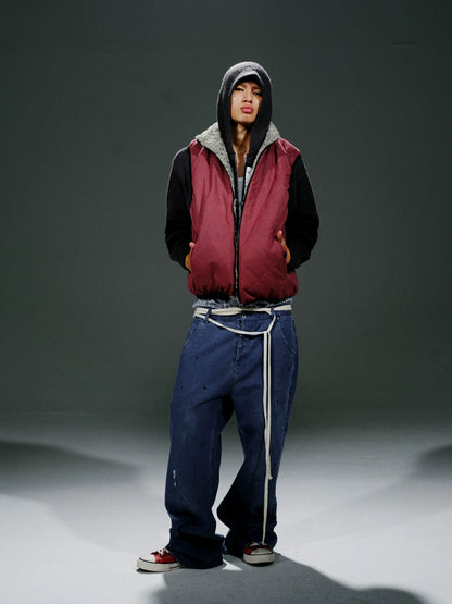 Leopard Print Reversible Cotton Vest Unisex