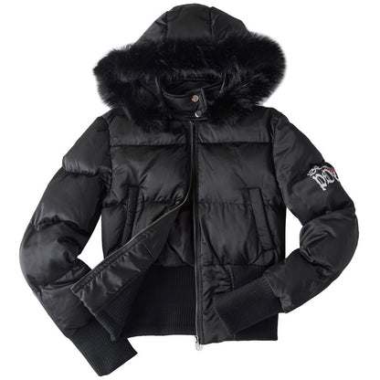 Fur collar detachable hooded cotton jacket