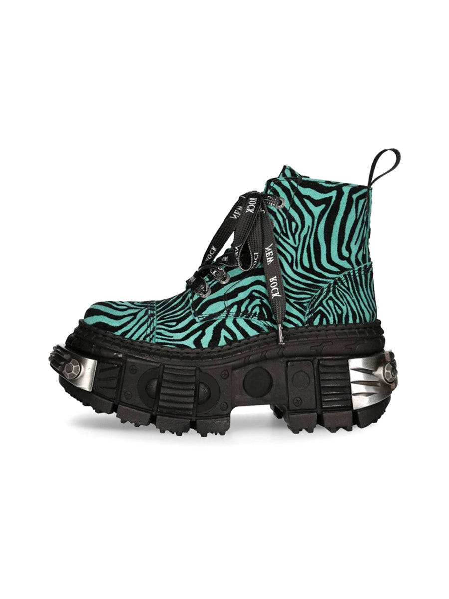 Leopard Contrast Martin Boots