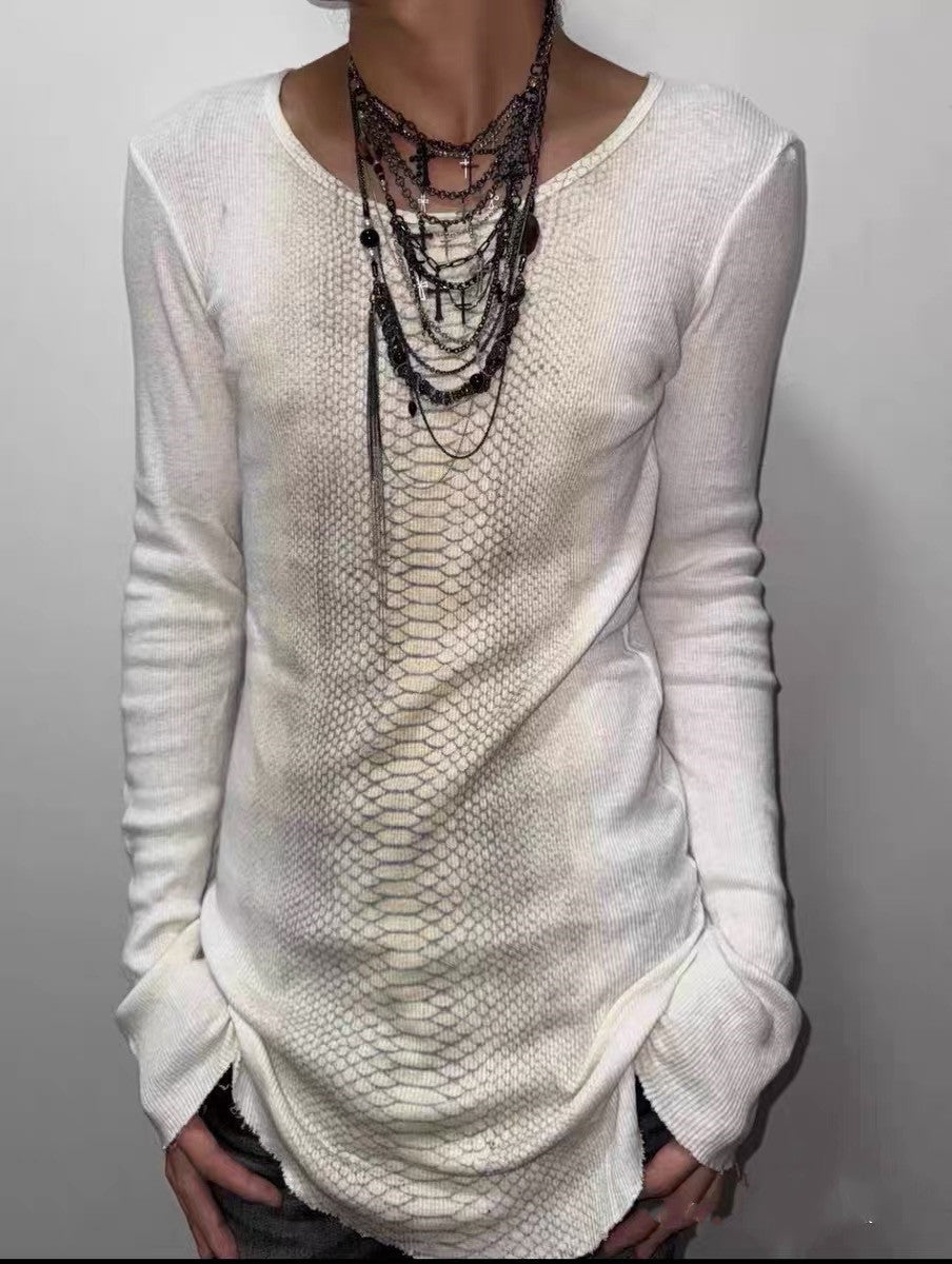 Python Pattern Vintage Long Sleeve Tee