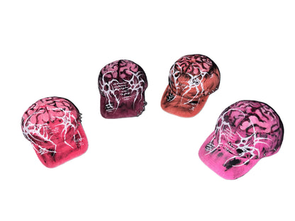 Hand Painted Rivet Graphic Baseball Cap