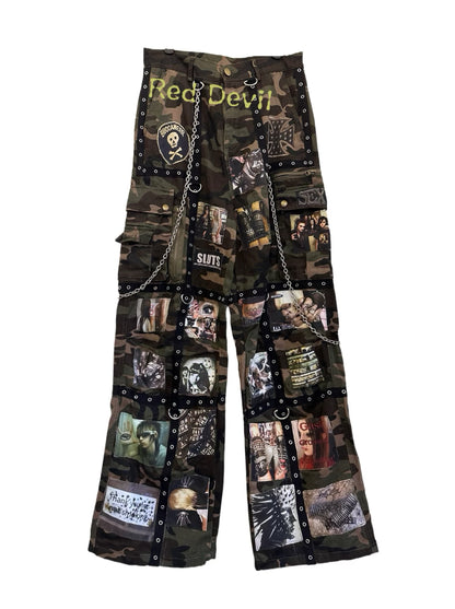 Punk Camouflage Cargo Pants