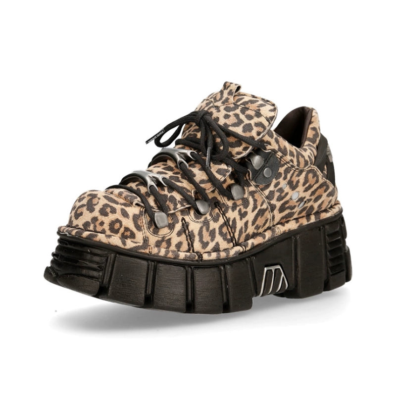 Leopard Platform Punk Shoes