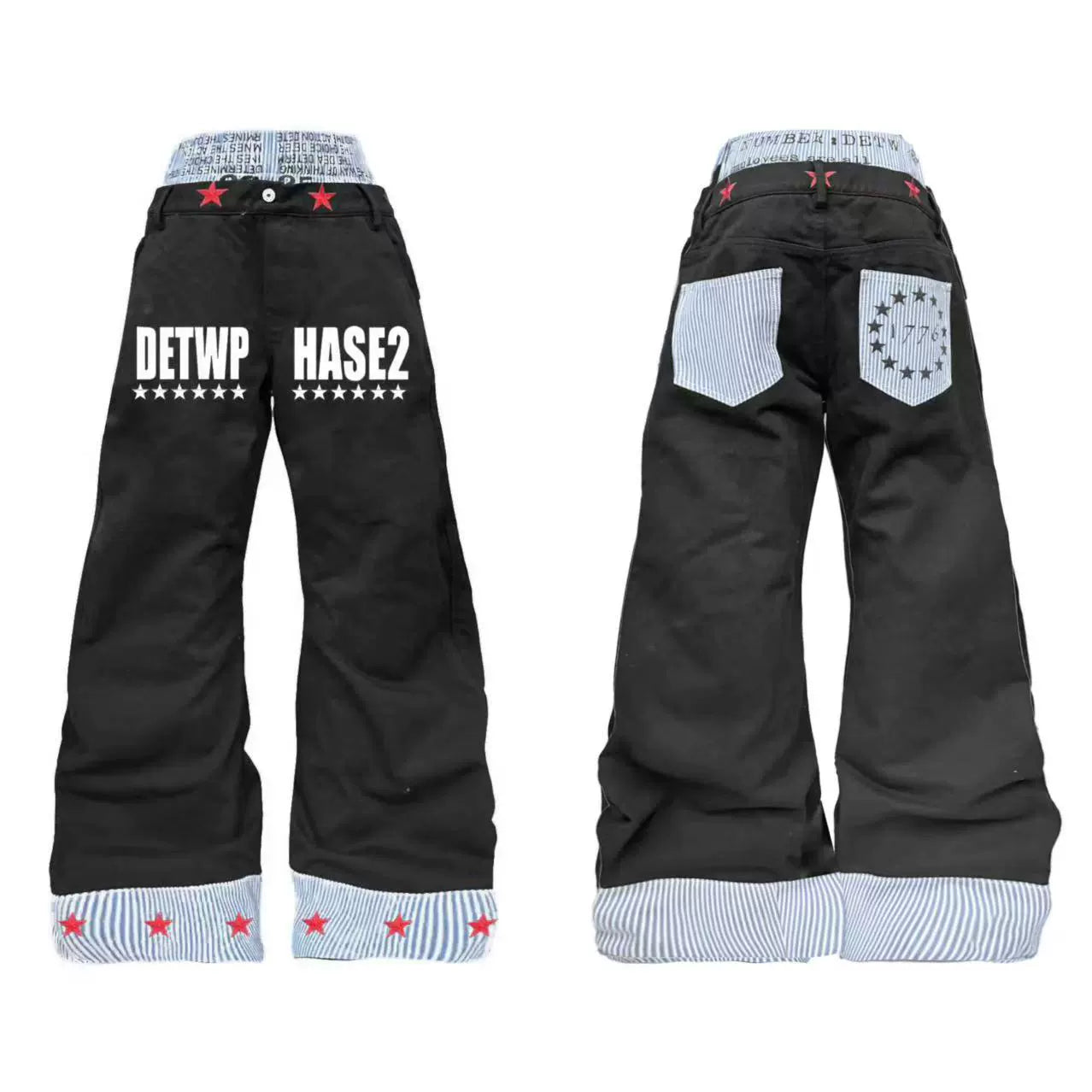 Red Star Double-Waist Jeans