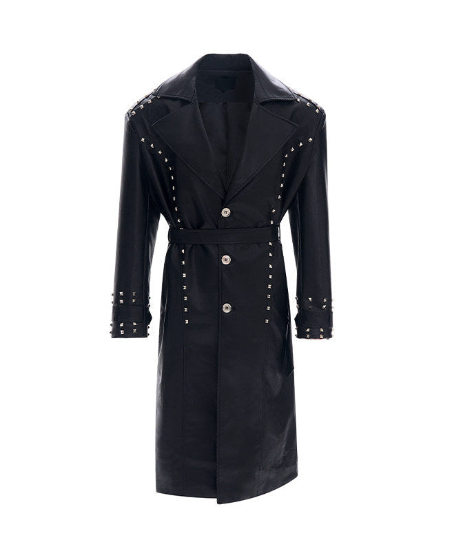 Rivet Heavy Industry Leather coat