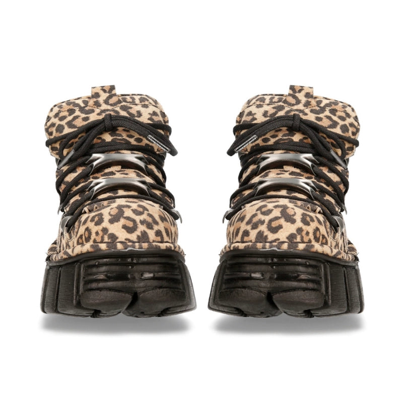 Leopard Platform Punk Shoes