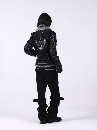 Wolf Series Fur Collar Thickened Cotton Jacket