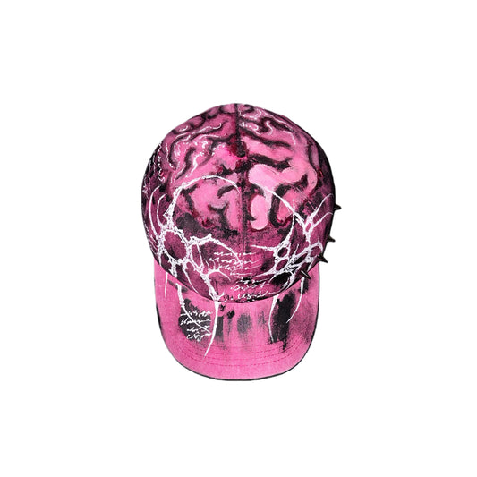 Hand Painted Rivet Graphic Baseball Cap