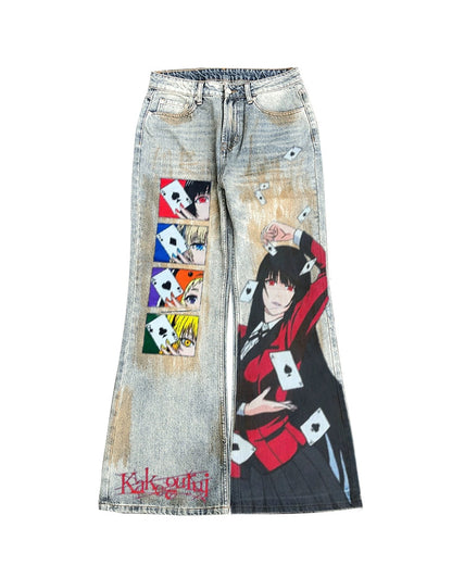 Graffiti Spray Paint Vintage Jeans