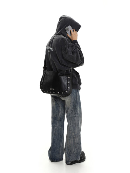 Blur Pattern Zip-Up Hoodie