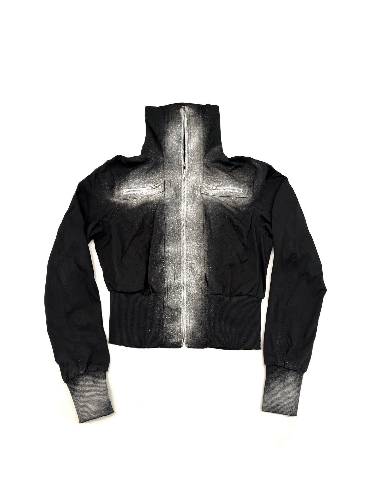 Distressed Cropped Denim Jacket