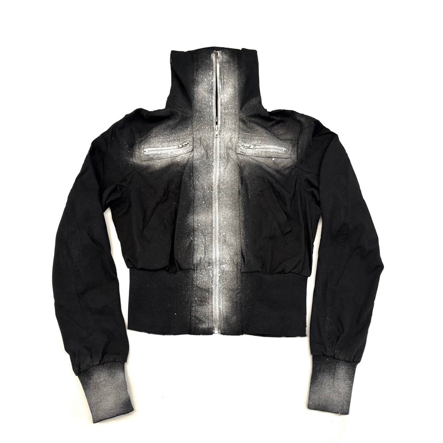 Distressed Cropped Denim Jacket