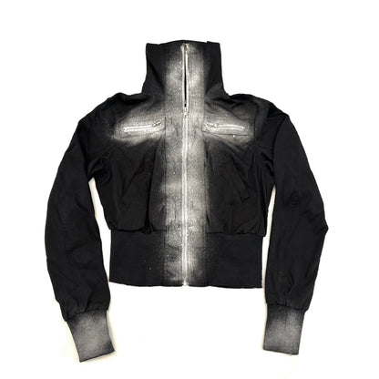 Distressed Cropped Denim Jacket