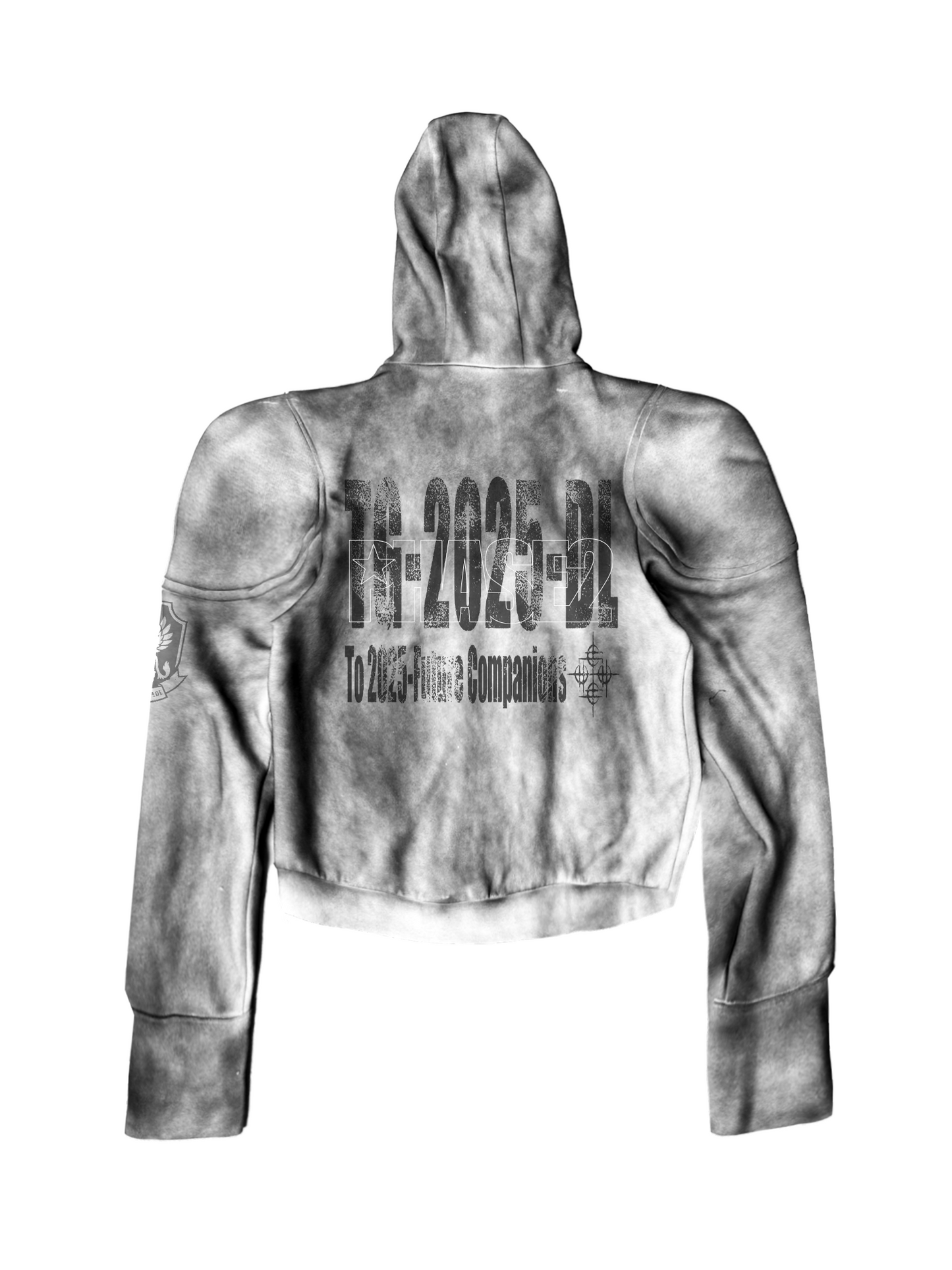 Twin Tiger Embroidery Hoodie Jacket