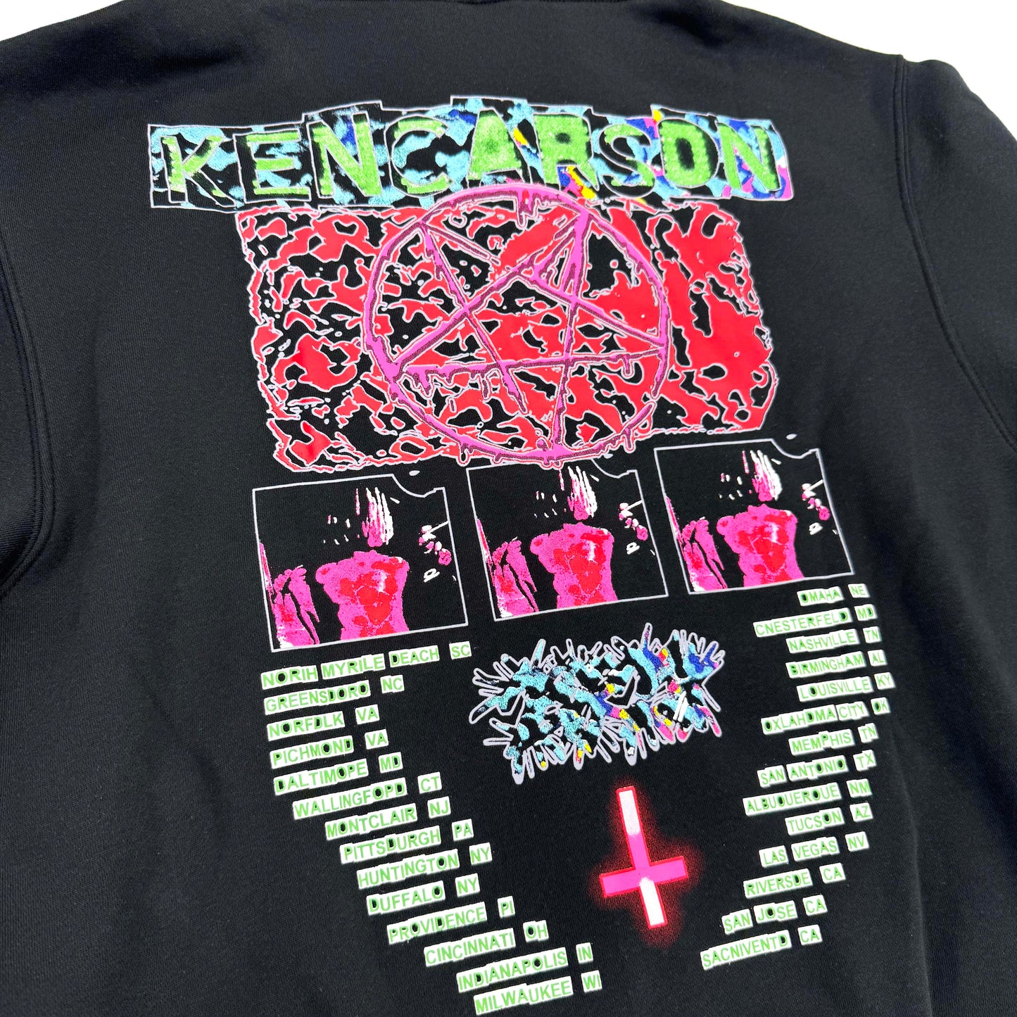 Tourhoddie hooded zip-up cardigan jacket opium